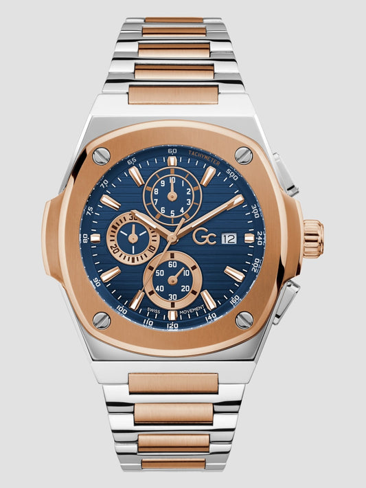 Gc Two-Tone Chronograph Watch - Guess