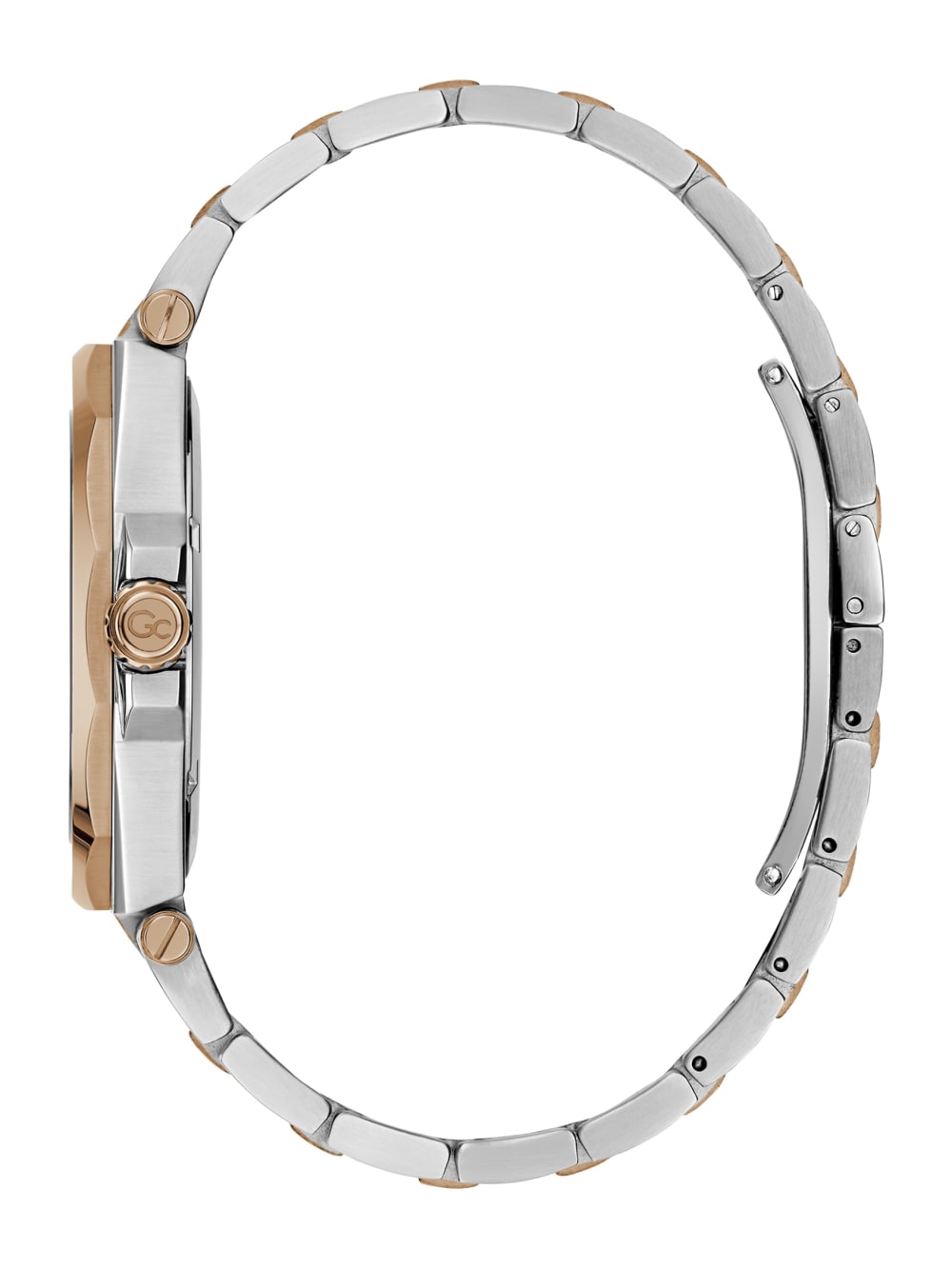 Gc Silver and Rose Gold-Tone Multifunctional Watch - Guess