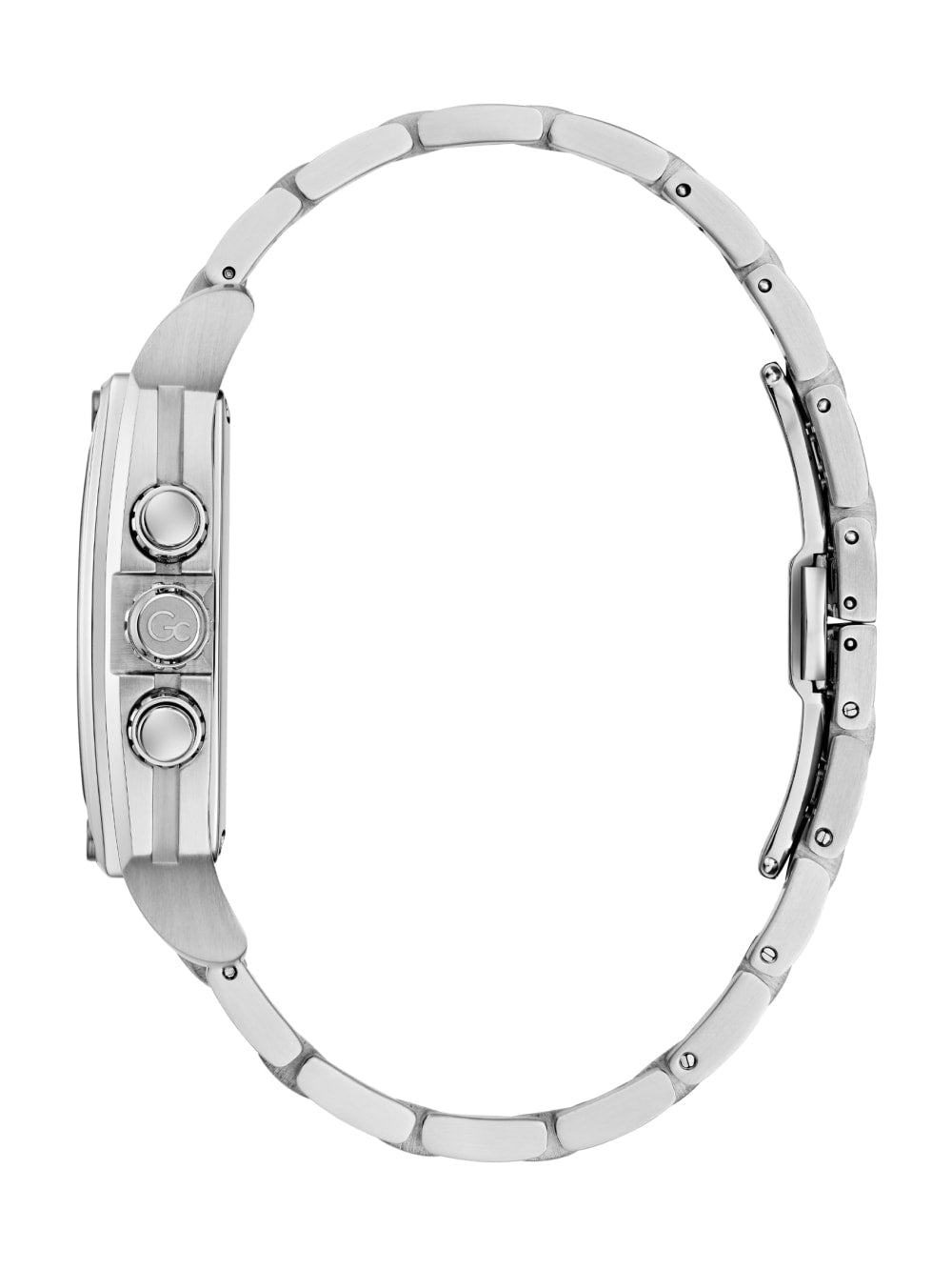 Silver-Tone Square Multifunction Watch - Guess