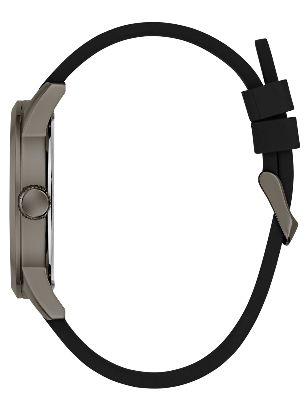 Gunmetal-Tone and Blue Analog Watch - Guess
