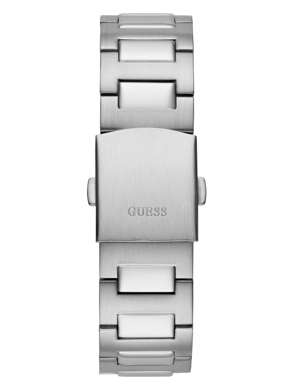 Silver-Tone Square Multifunction Watch - Guess