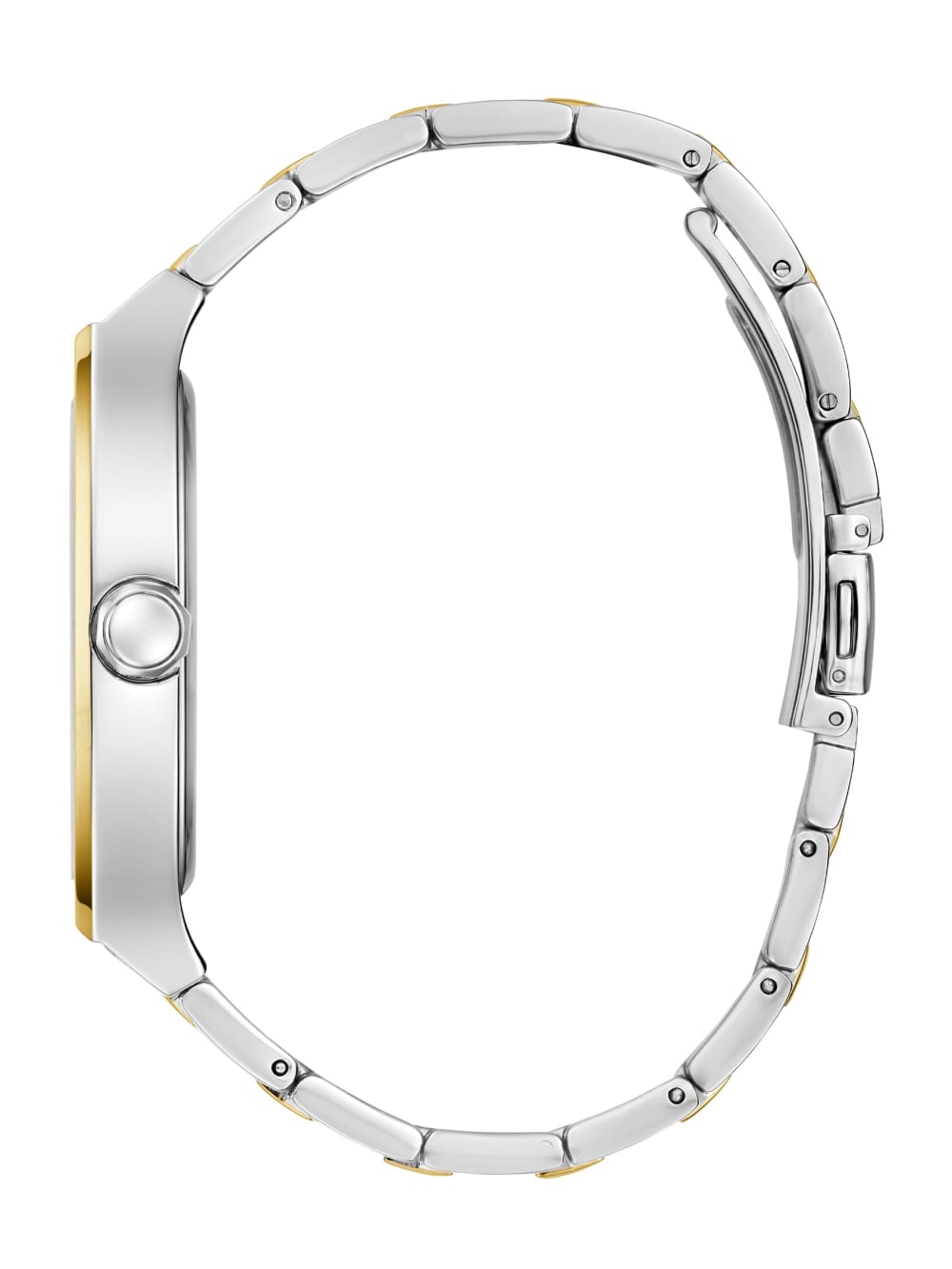 Silver and Gold-Tone Analog Watch - Guess