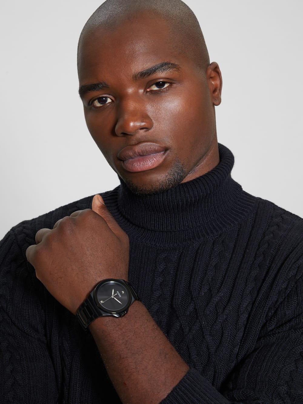 Black Analog Watch - Guess