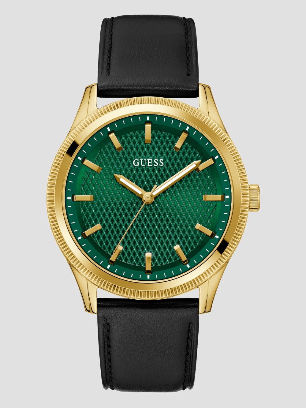 Two-Tone Leather Analog Watch - Guess