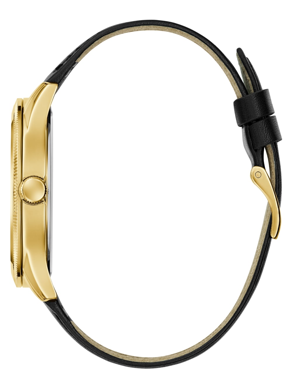 Two-Tone Leather Analog Watch - Guess