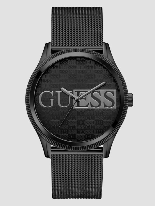 Black Mesh Analog Watch - Guess