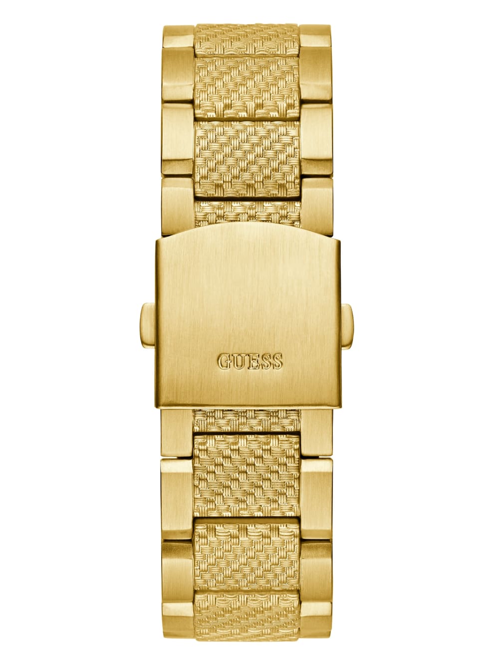 Gold-Tone and Black Textured Multifunction Watch - Guess