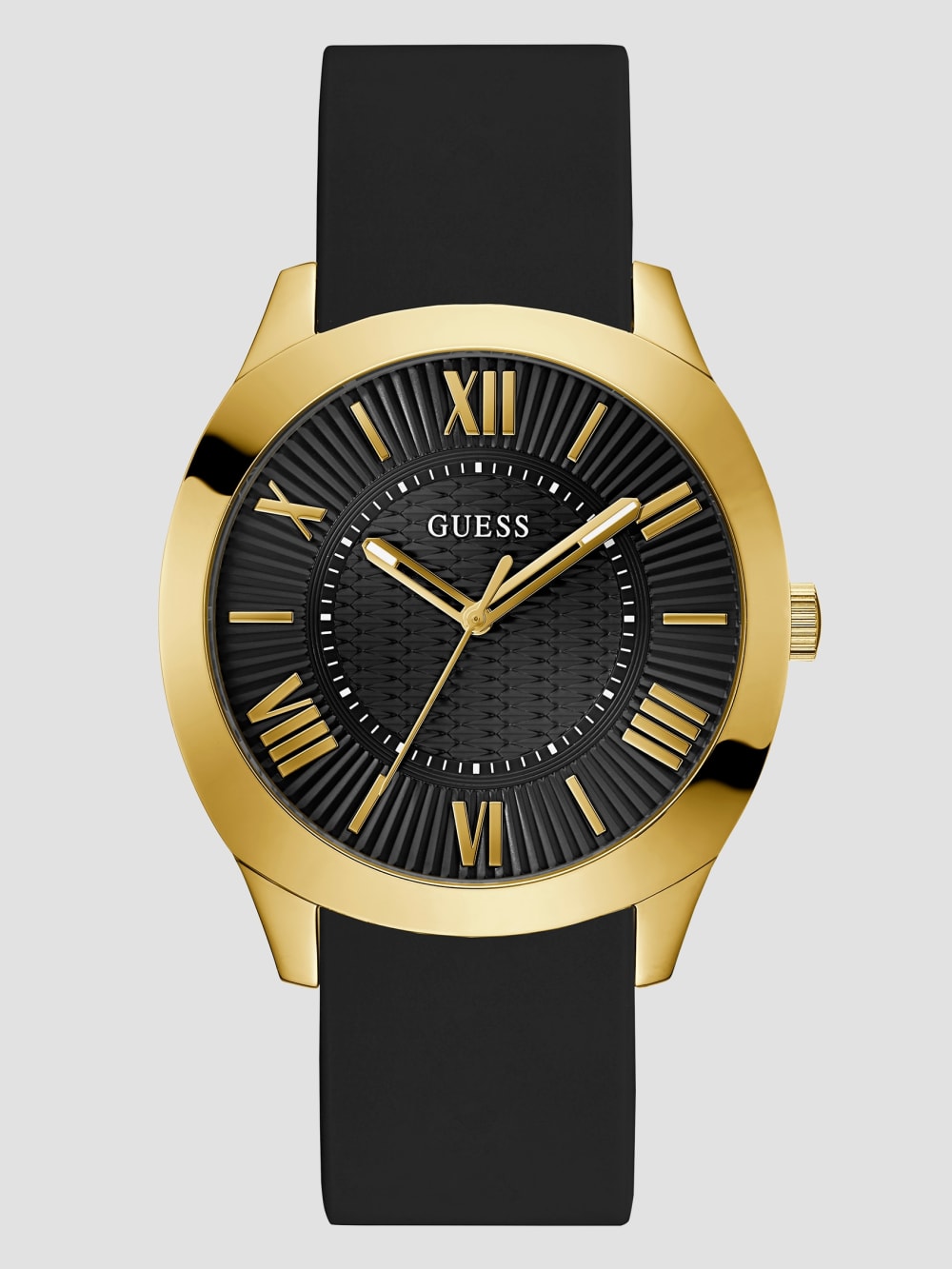 Black Silicon Analog Watch - Guess