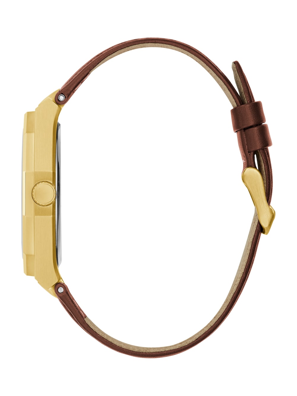 Two-Tone Analog Leather Watch - Guess