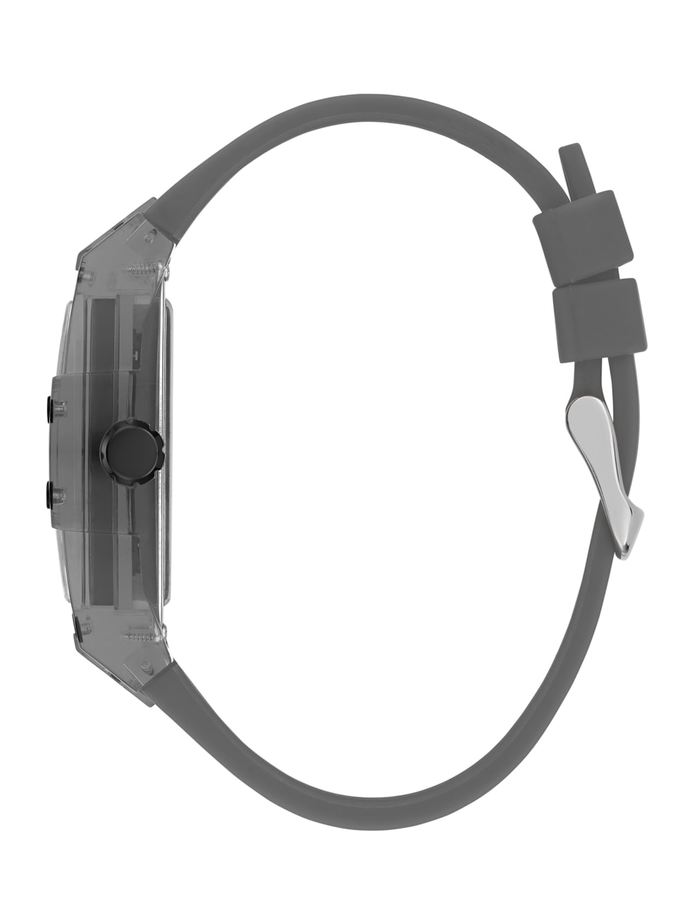 Gray Plastic and Silicone Multifunction Watch - Guess