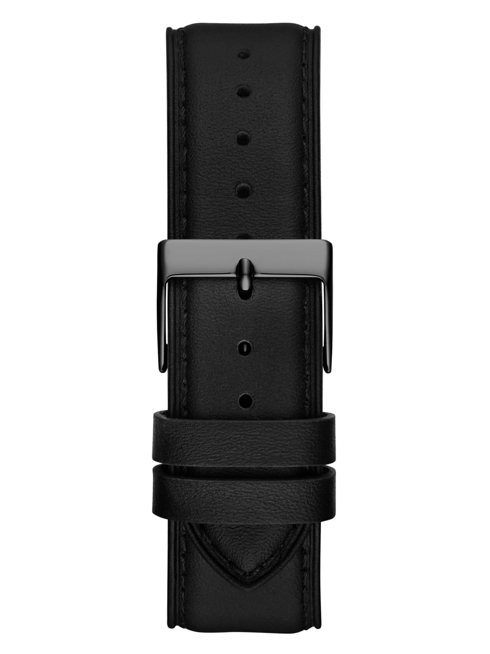 Black Leather Multifunction Watch - Guess