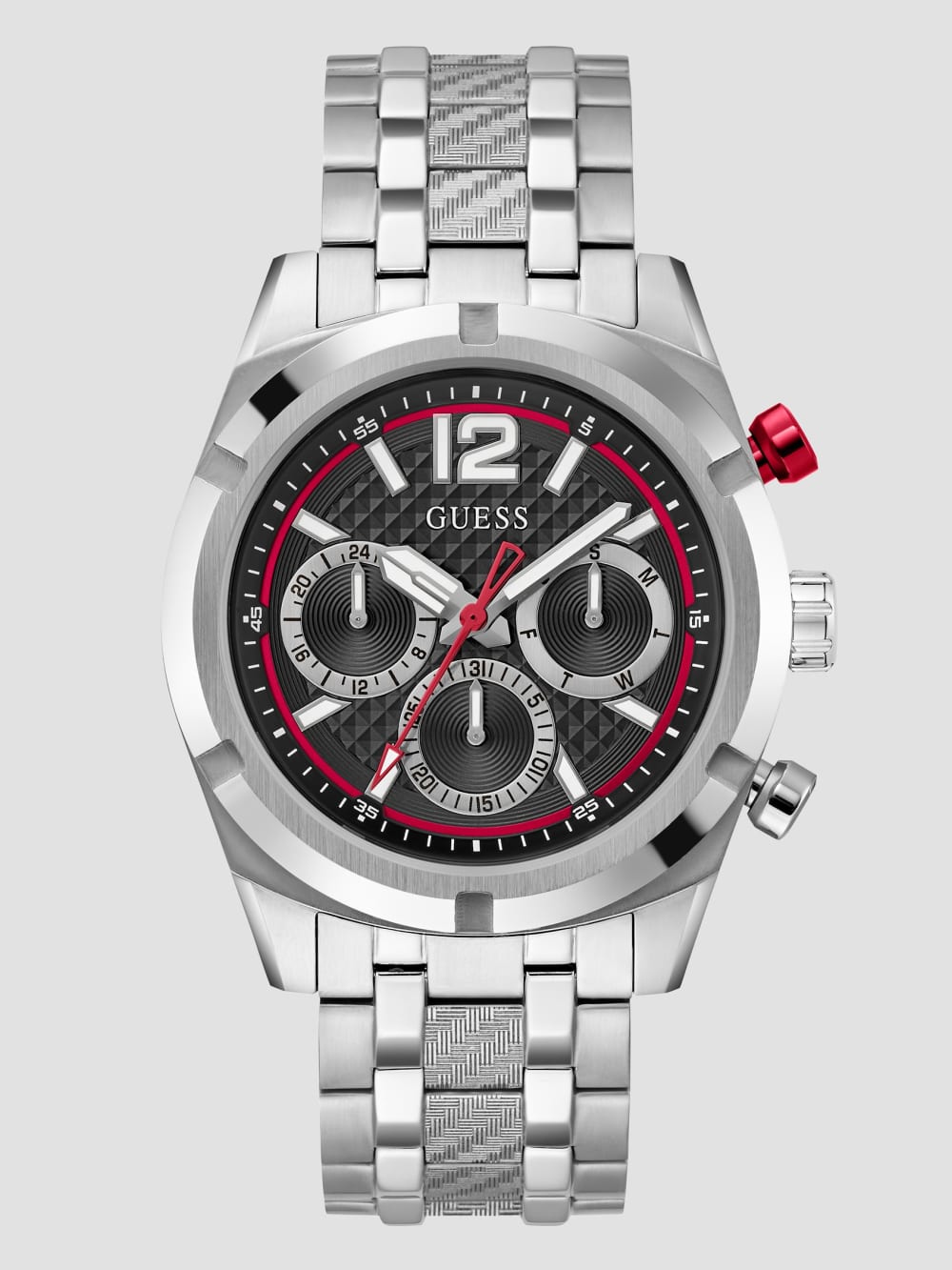 Silver-Tone Chronograph Watch - Guess