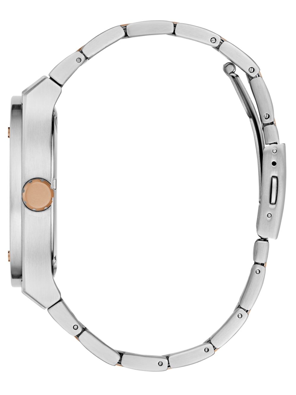Silver and Rose Gold-Tone Multifunction Watch - Guess