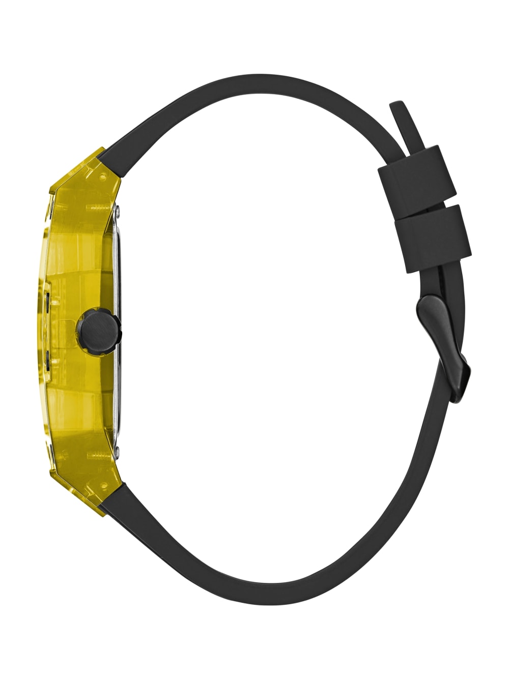 Yellow Exposed Dial Multifunction Watch - Guess