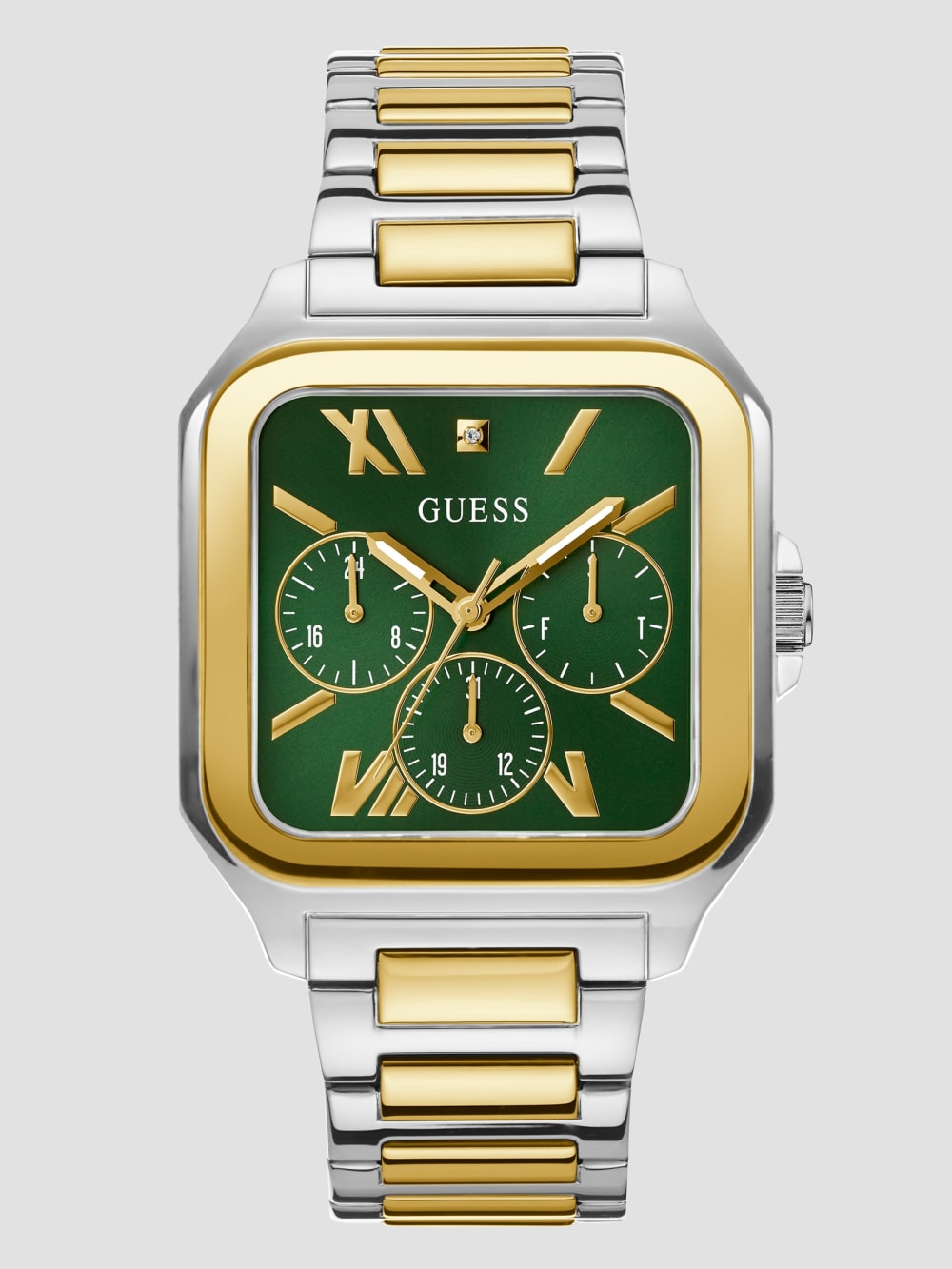Multi-Tone Square Multifunction Watch - Guess