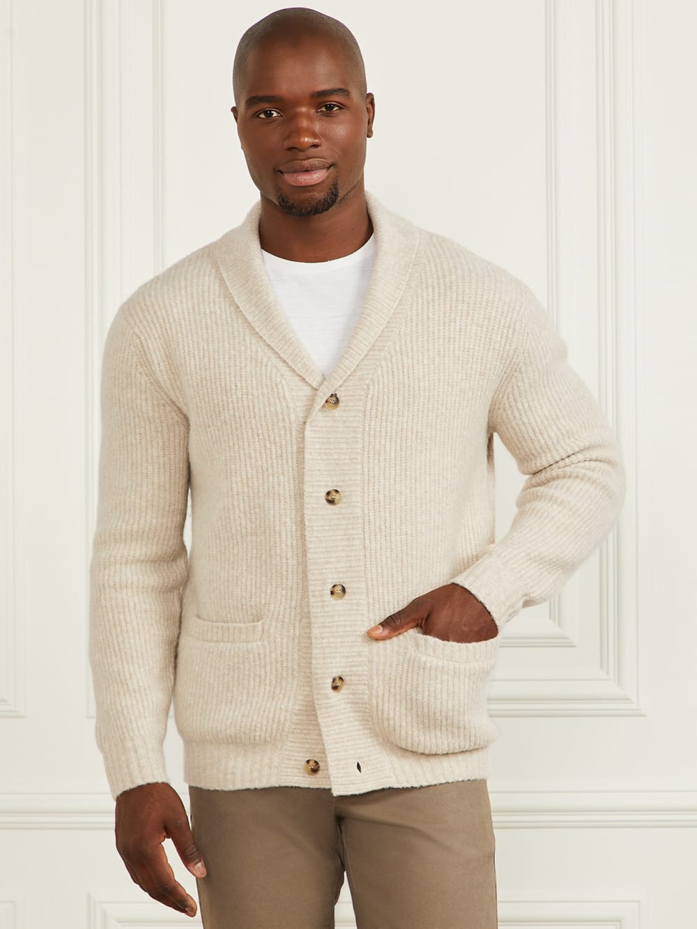 Wool-Blend Cardigan Sweater - Guess