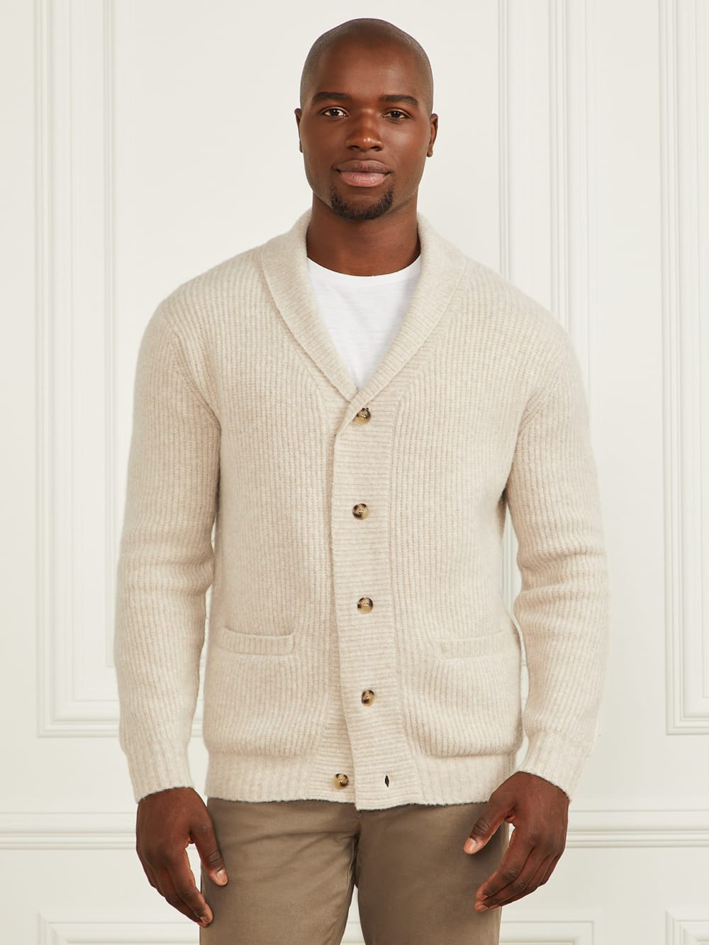 Wool-Blend Cardigan Sweater - Guess