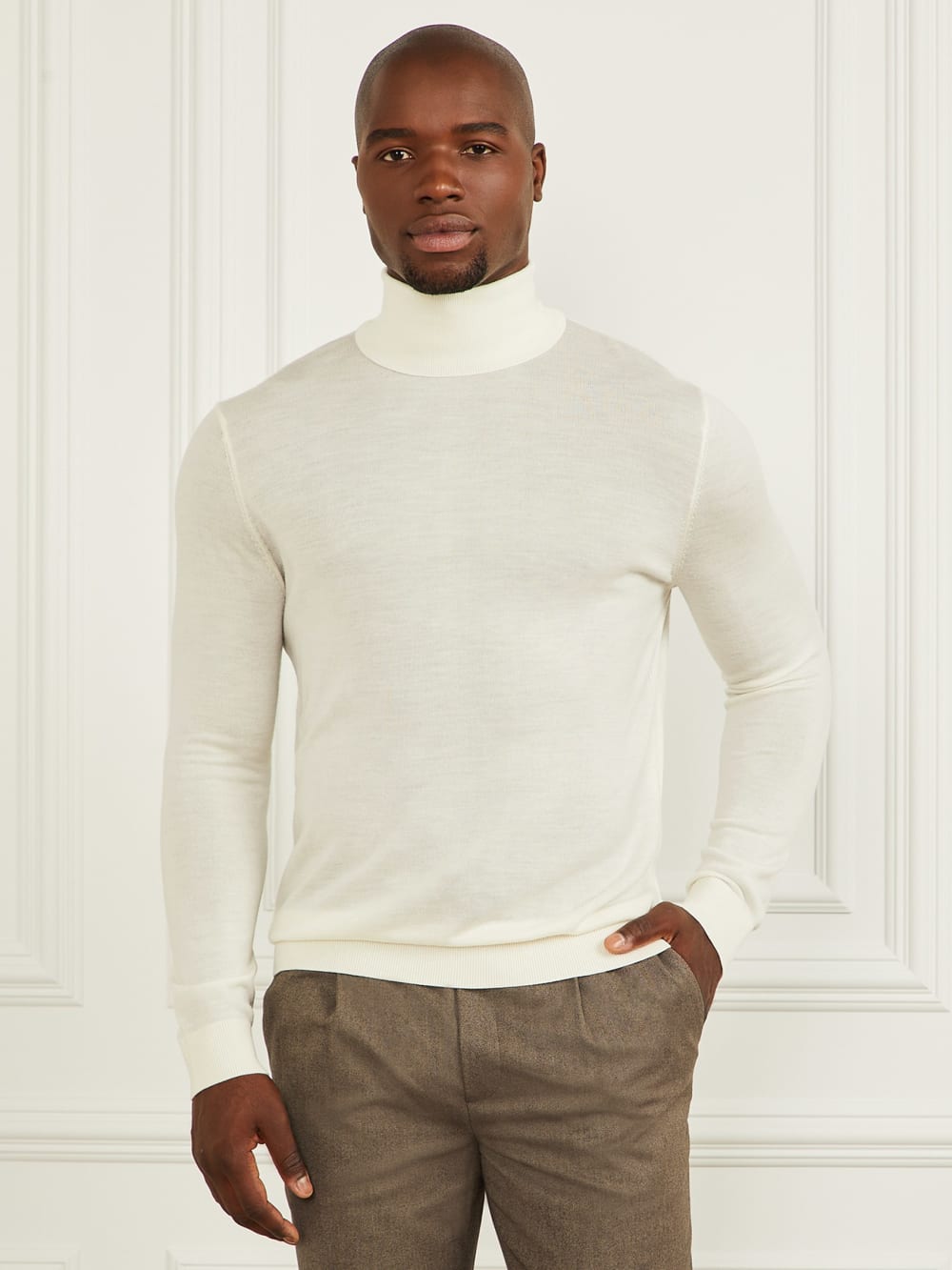 Merino Wool Turtleneck Sweater - Guess
