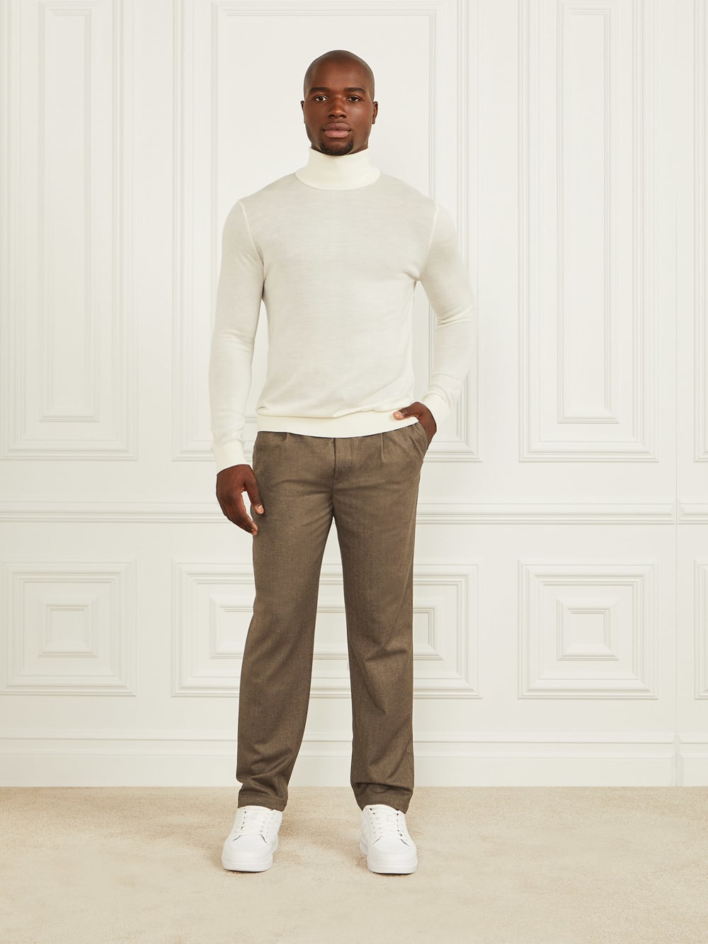 Merino Wool Turtleneck Sweater - Guess