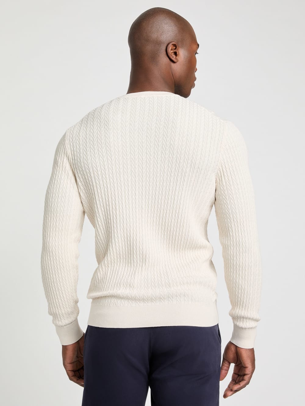 Silk-Blend Chevron Sweater - Guess