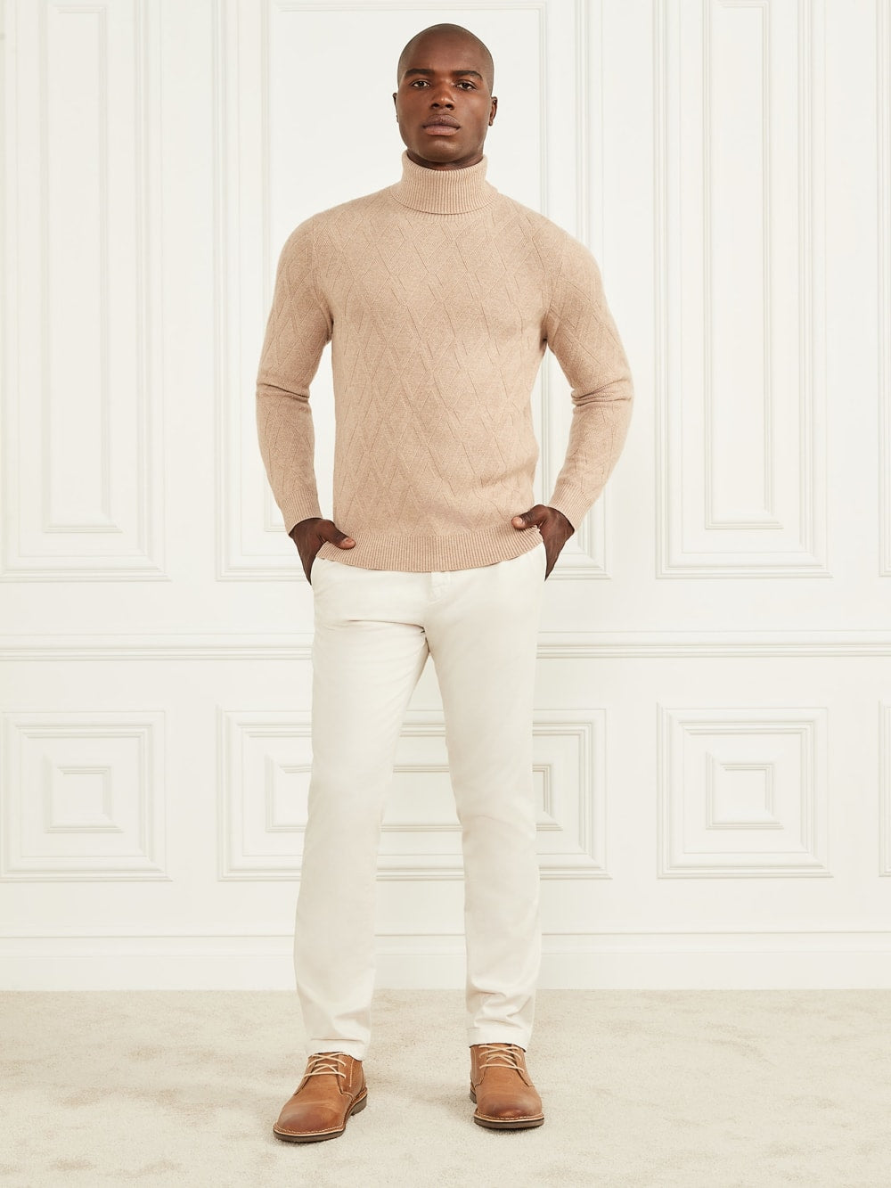 Eco Rhombus Turtleneck Sweater - Guess