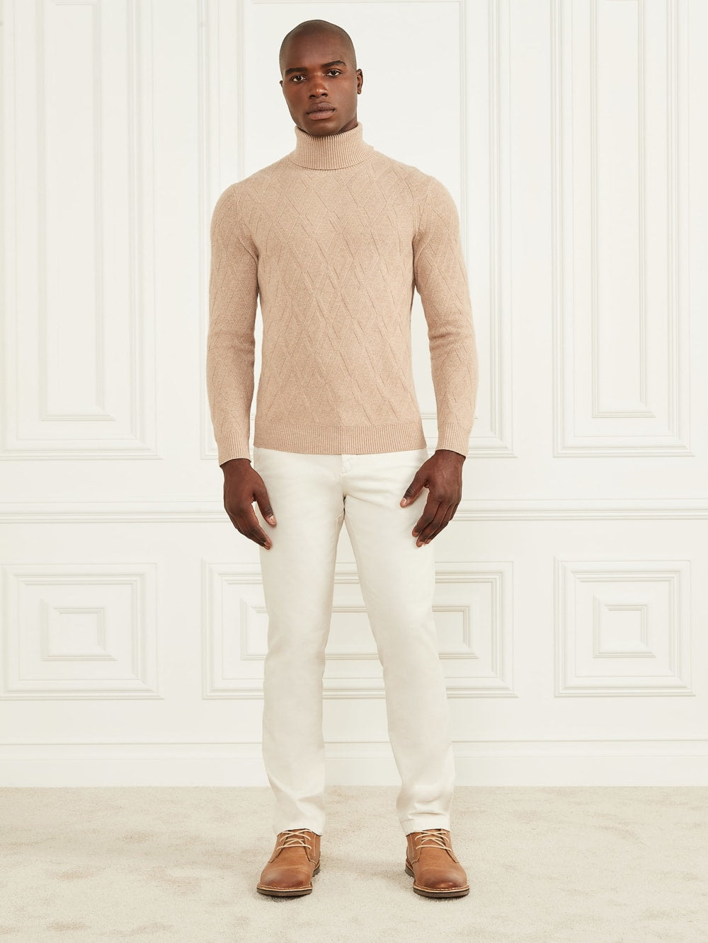 Eco Rhombus Turtleneck Sweater - Guess