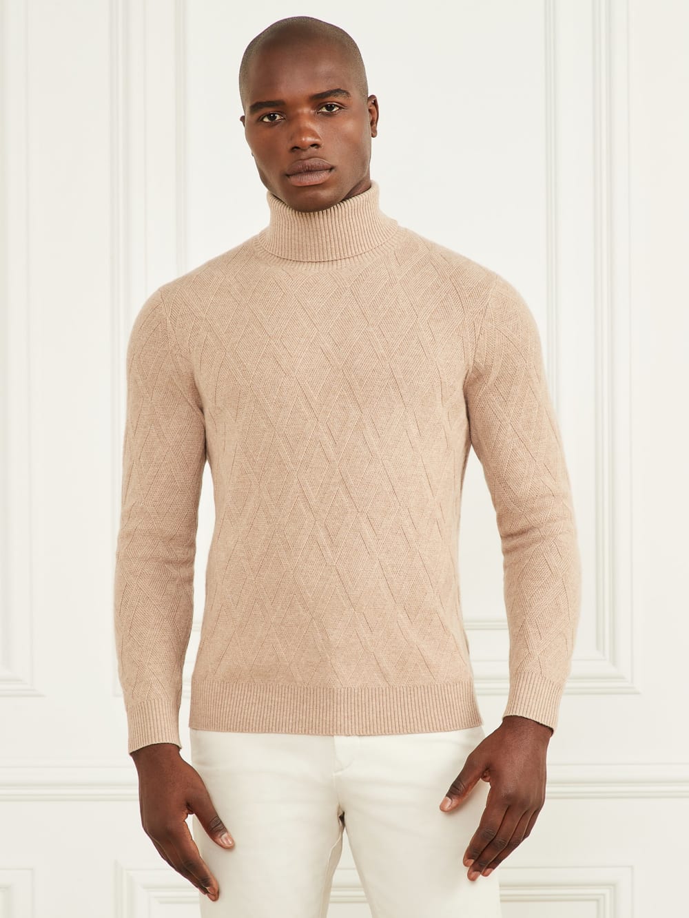 Eco Rhombus Turtleneck Sweater - Guess