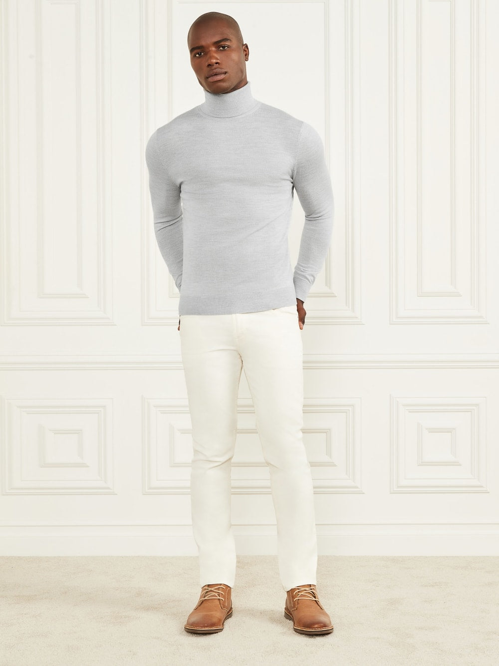 Merino Wool Turtleneck Sweater - Guess