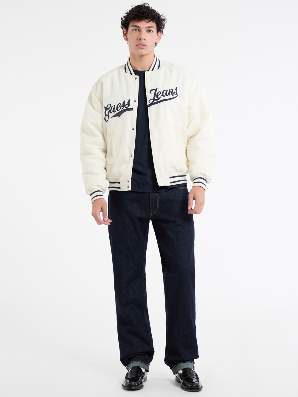 Selvedge Denim Straight Jeans - Guess