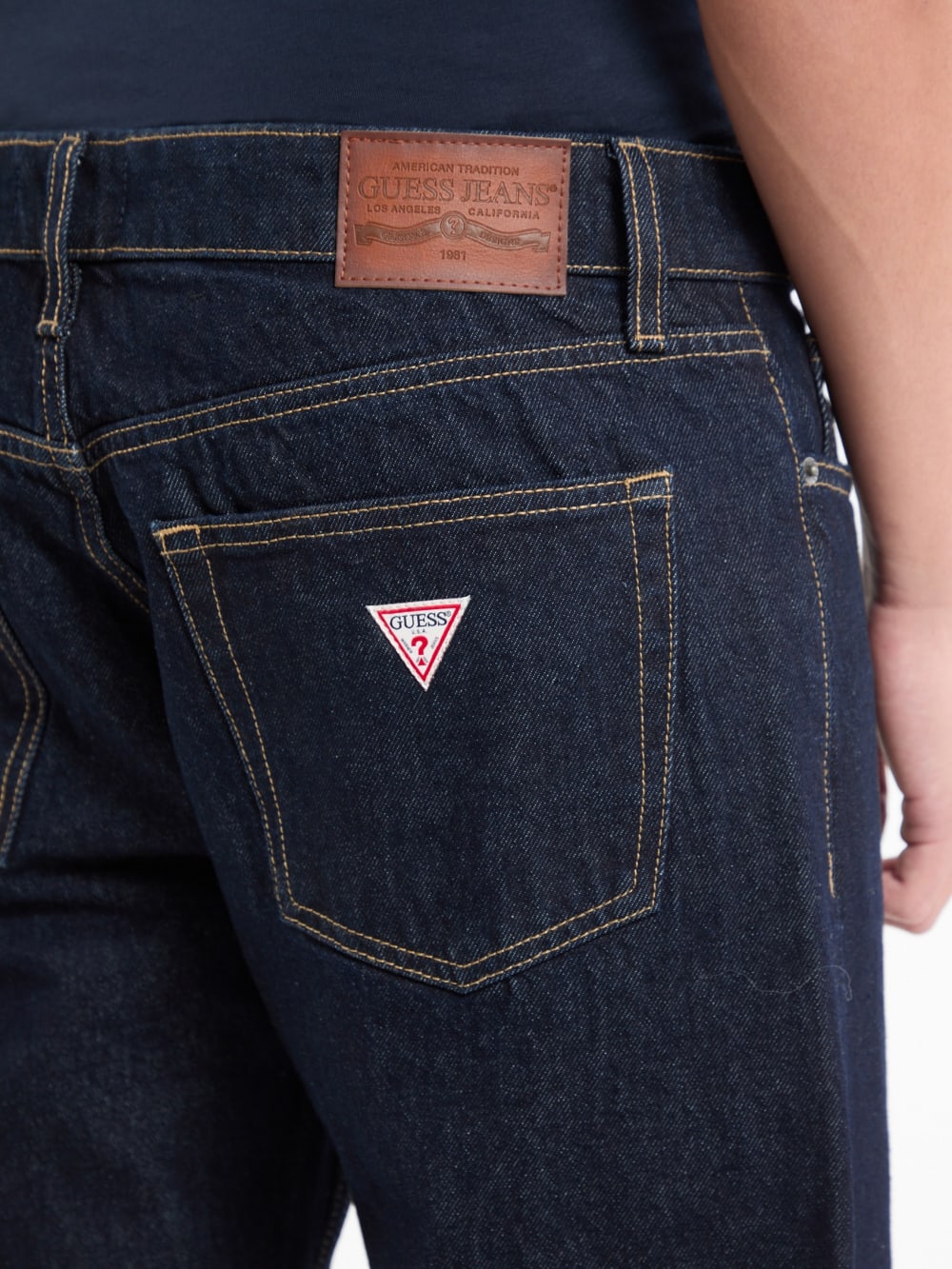 Selvedge Denim Straight Jeans - Guess
