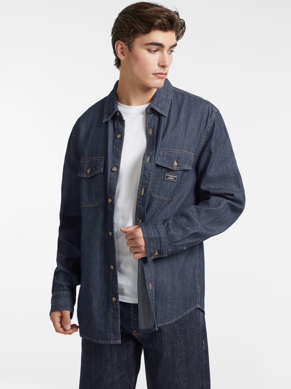 Classic Long-Sleeve Denim Shirt - Guess