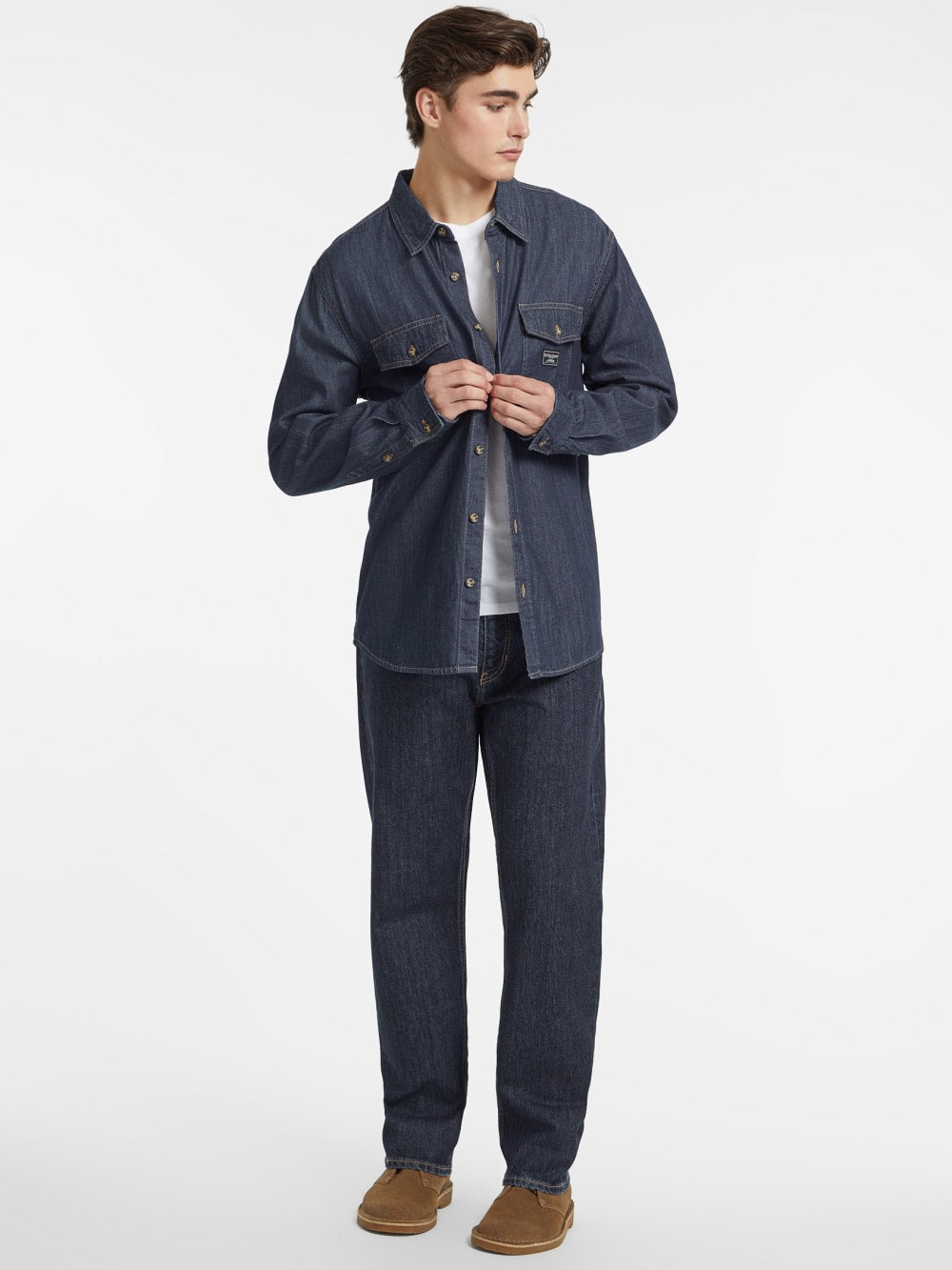 Classic Long-Sleeve Denim Shirt - Guess