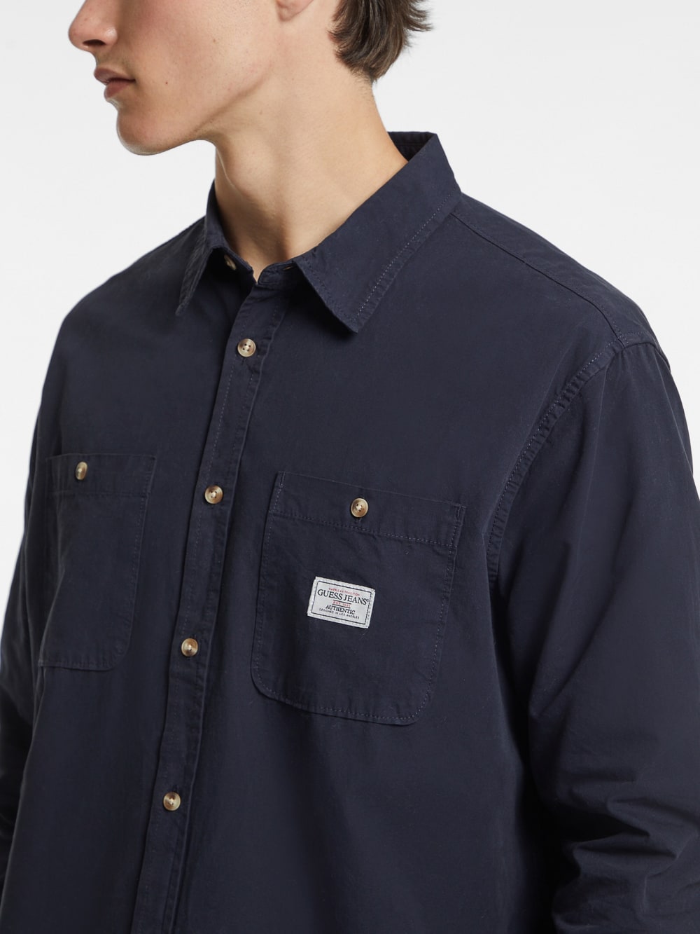 Long-Sleeve Pocket Shirt - Guess