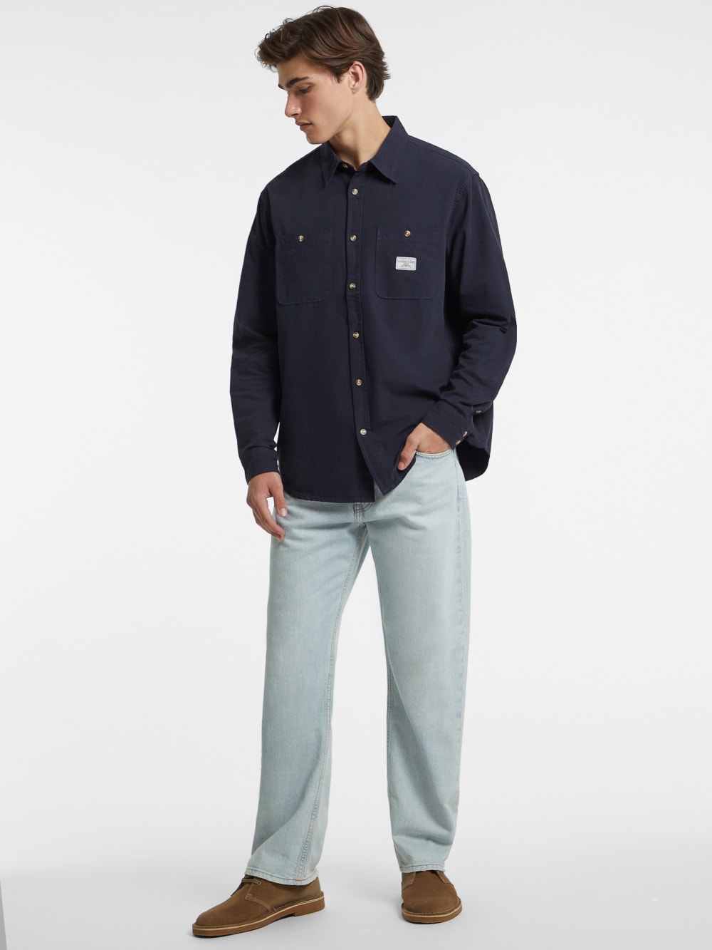Long-Sleeve Pocket Shirt - Guess