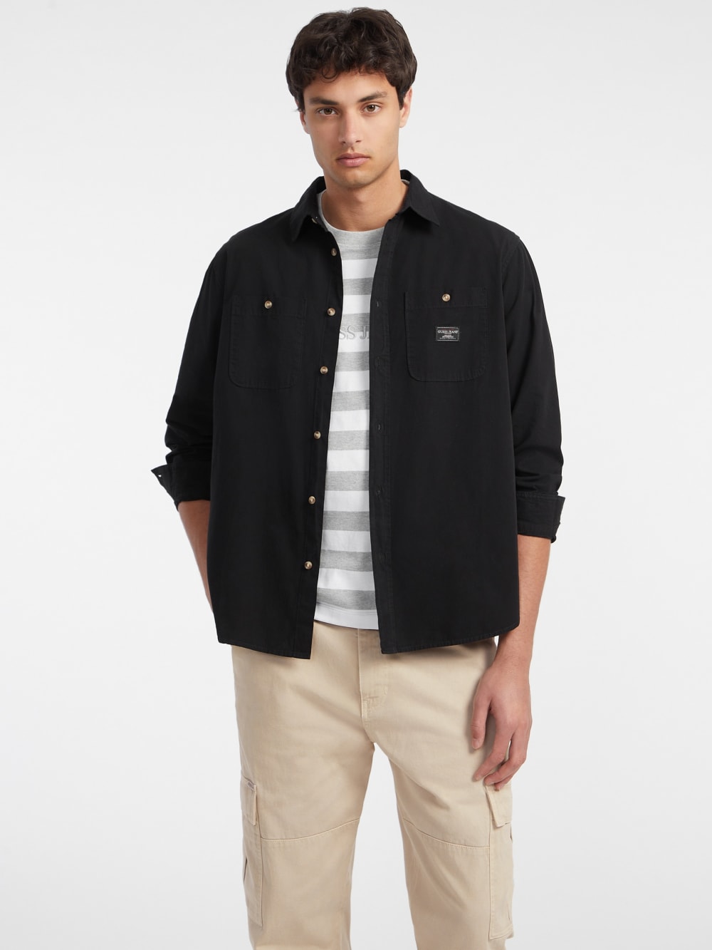 Long-Sleeve Pocket Shirt - Guess