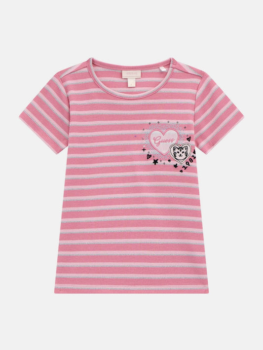 Ribbed Crewneck Tee (3M-7) - Guess