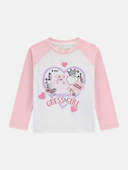 Crewneck Raglan Tee (3M-7) - Guess