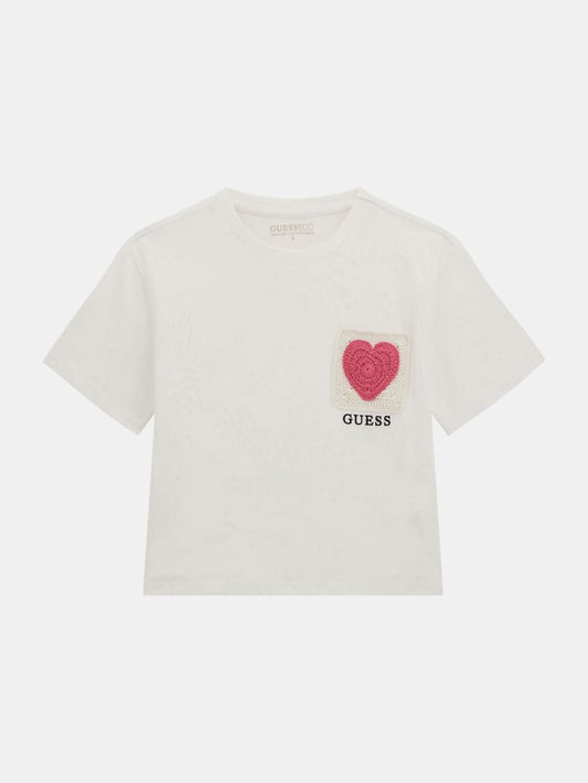 Eco Crochet Pocket Tee (7-16) - Guess