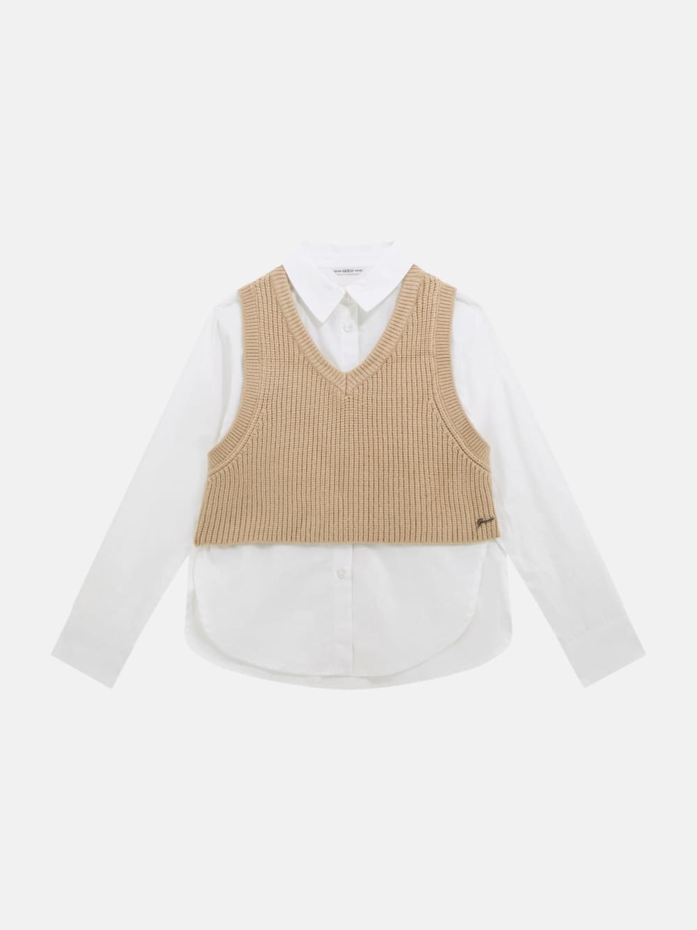 Poplin shirt with vest - Guess