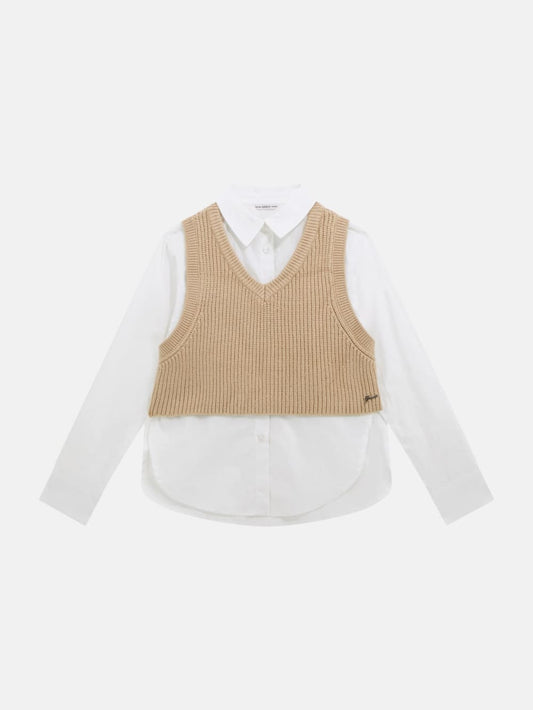 Poplin shirt with vest - Guess