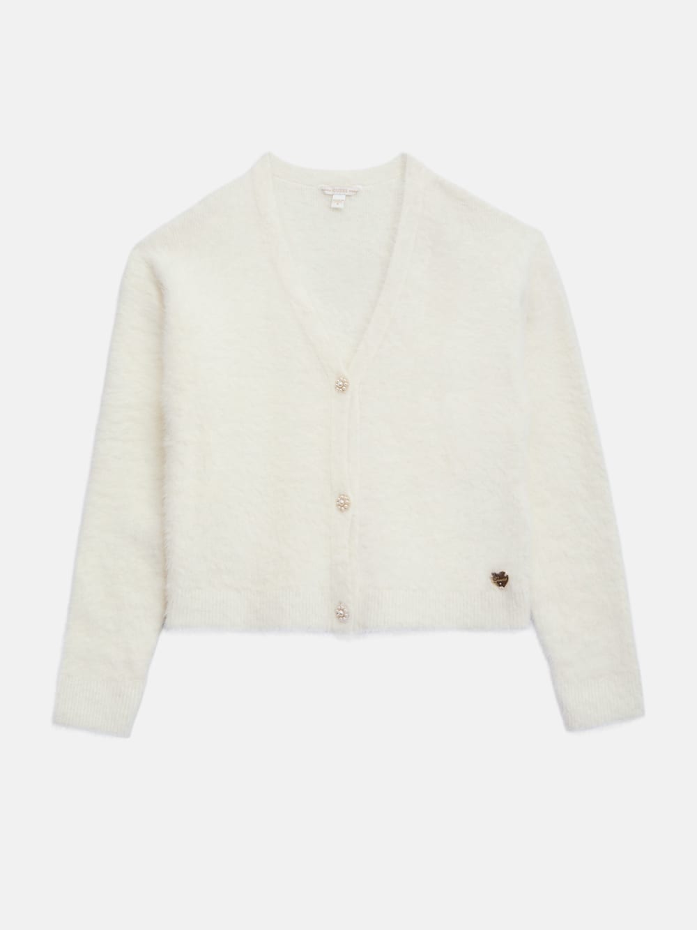 V neck fuzzy cardigan - Guess