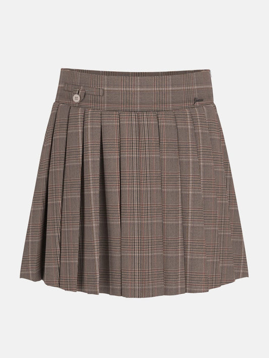 Pleated Plaid Mini Skirt (7-16) - Guess