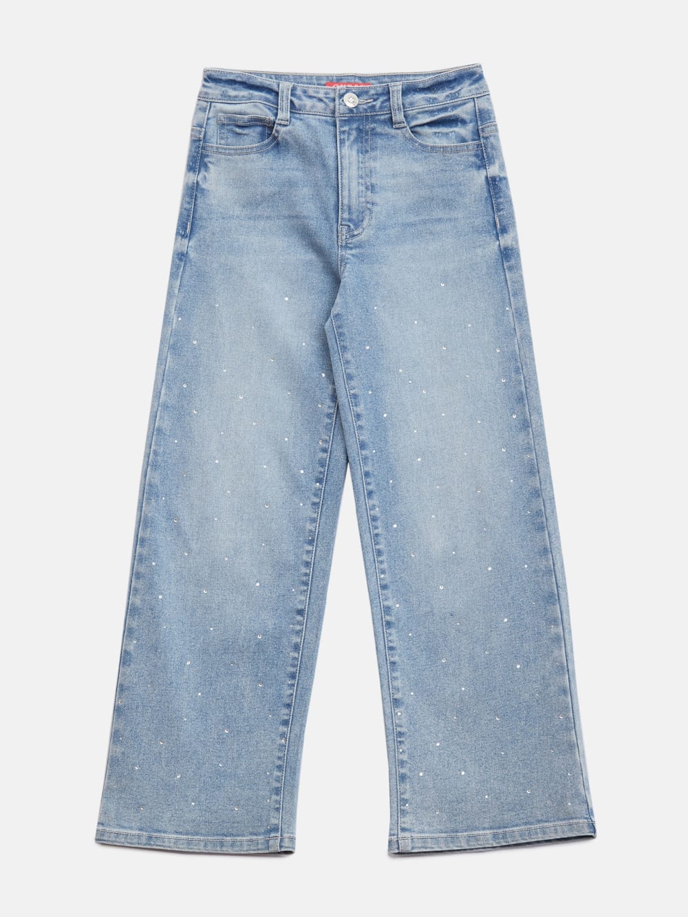 Pamela Rhinestone Wide-Leg Jeans (7-16) - Guess