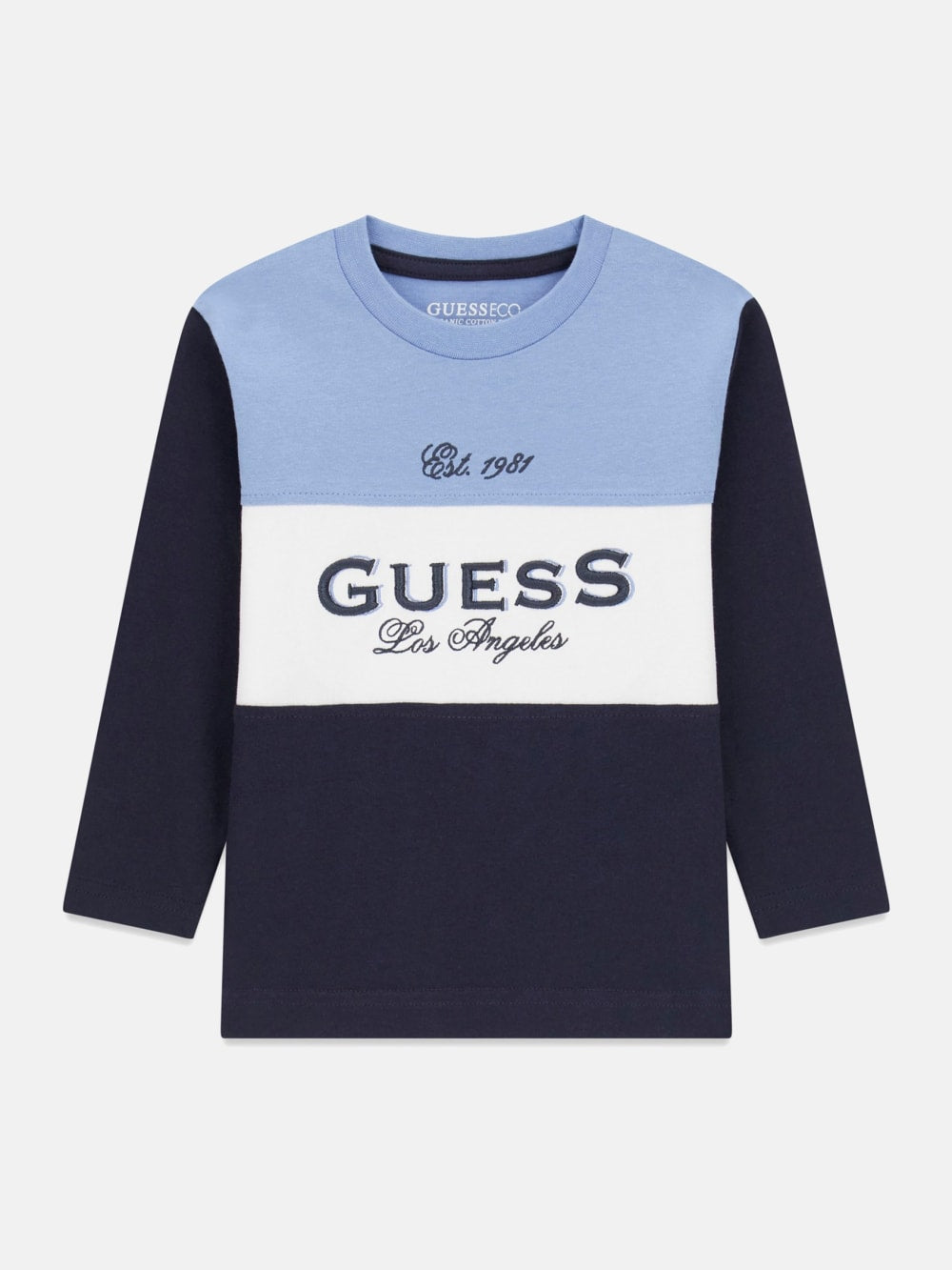 Eco Color-Block Logo Tee (3M-7) - Guess