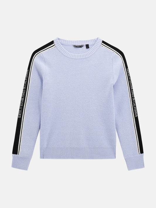 Striped Logo-Tape Sweater (7-16) - Guess