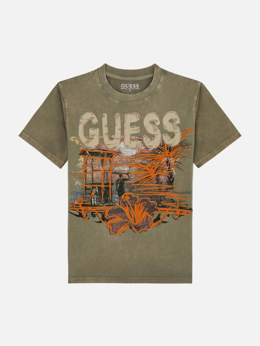 Oversized Crewneck Tee (7-16) - Guess