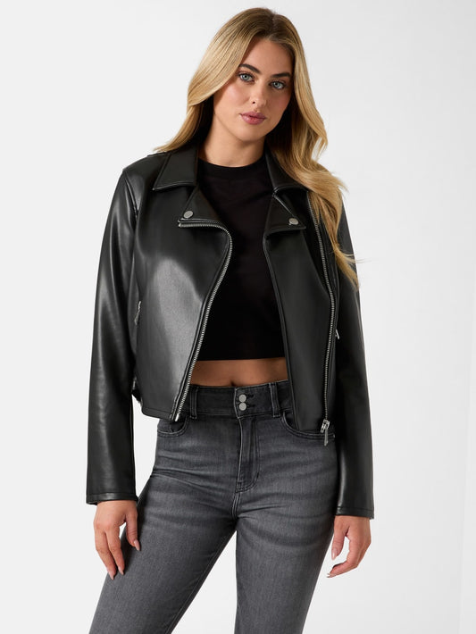 Miko Faux-Leather Moto Jacket - Guess