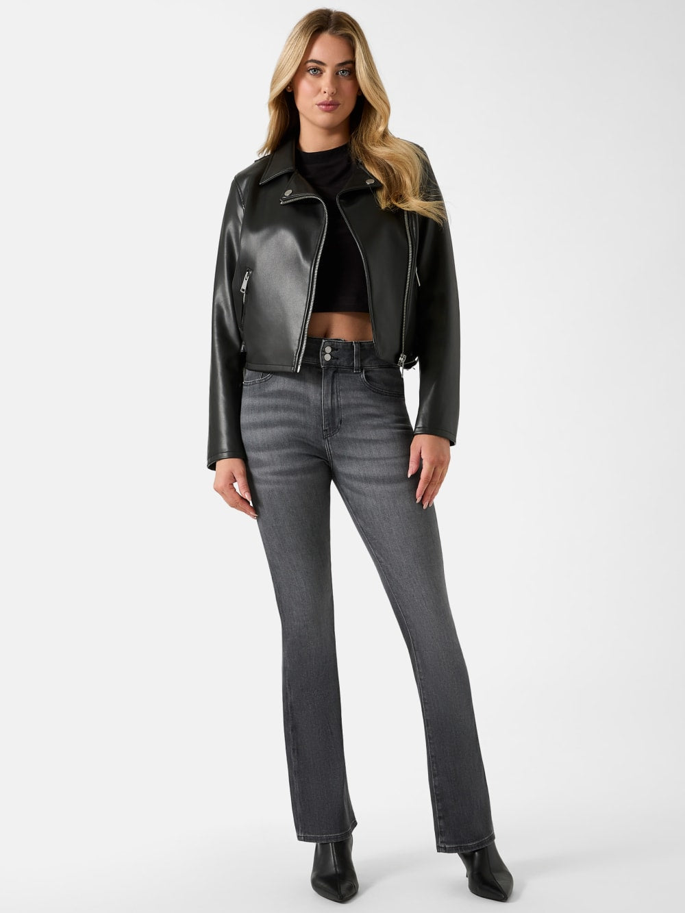 Miko Faux-Leather Moto Jacket - Guess