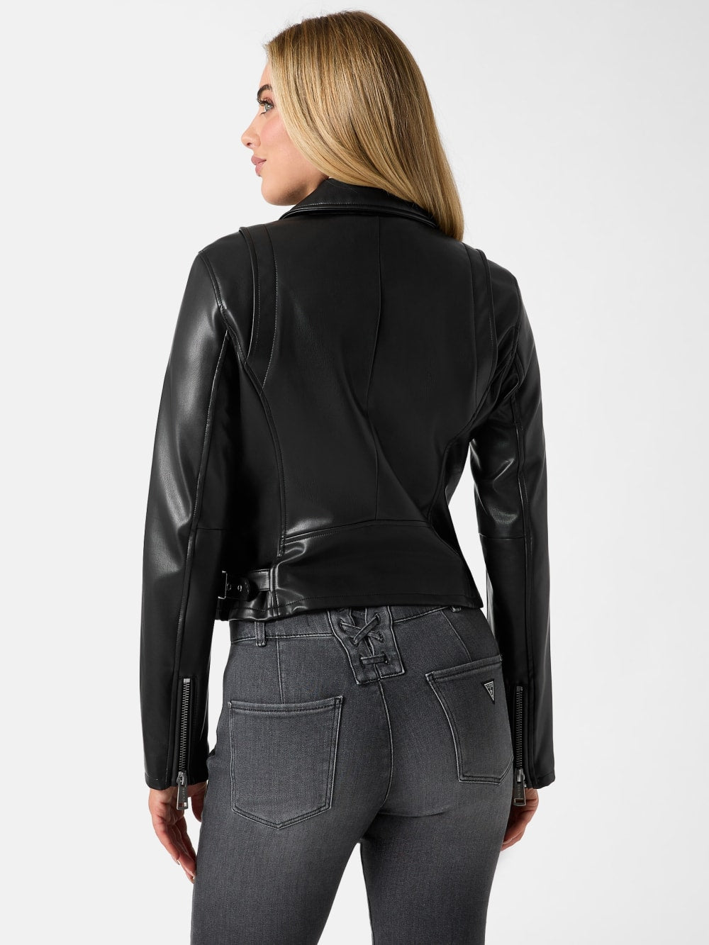 Miko Faux-Leather Moto Jacket - Guess