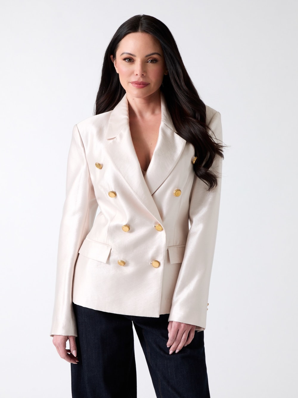 Eco Milla Double-Breasted Blazer - Guess